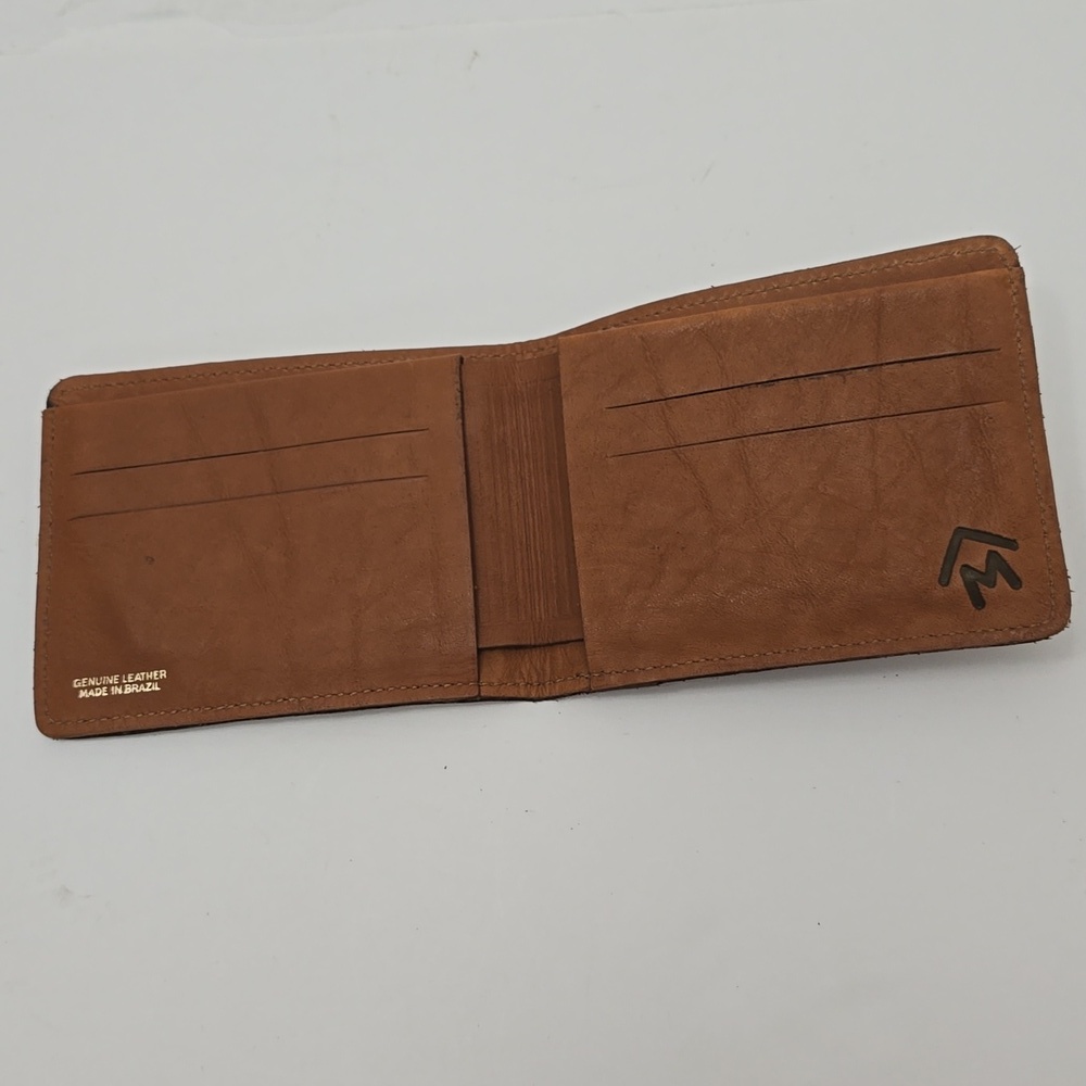 Stone Mountain Genuine Leather Brown Wallet Made In Brazil